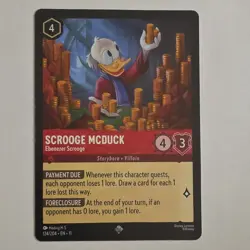 Scrooge McDuck-Ebenezer Scrooge 124/204 Winterspell Disney Lorcana NM - Image 1