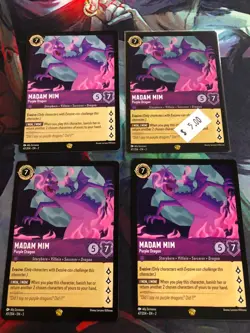 Madam Mim Purple Dragon Legendary 4x x4 Disney Lorcana Rise of the Floodborn - Image 1