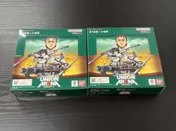 UNION ARENA EX10BT Attack on Titan Box Card Game BANDAI japan 2box - Image 1