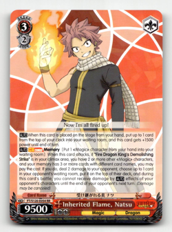 Weiss Inherited Flame, Natsu (RR) - FAIRY TAIL 100 YEARS QUEST - Image 1