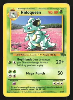 Nidoqueen 23/64 Jungle Rare Pokemon Card - Image 1