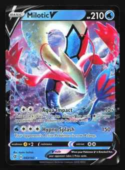 Milotic V 043/192 Rebel Clash Ultra Rare Pokemon Card - Image 1