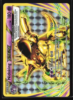 Nidoking BREAK 46/108 XY - Evolutions Rare BREAK Pokemon Card - Image 1
