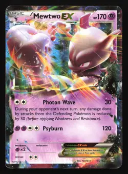 Mewtwo EX 61/162 XY - BREAKthrough Ultra Rare Pokemon Card - Image 1