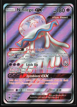 Nihilego GX (Full Art) 103/111 SM - Crimson Invasion Ultra Rare Pokemon Card - Image 1