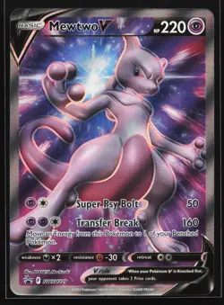 Mewtwo V SWSH229 SWSH: Sword & Shield Black Star Promo Pokemon Card - Image 1