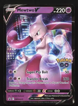 Mewtwo V SWSH223 Sword & Shield Black Star Promo Pokemon Card - Image 1