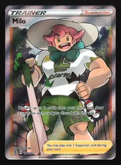 Milo (Full Art) 190/192 SWSH02: Rebel Clash Ultra Rare Pokemon Card - Image 1