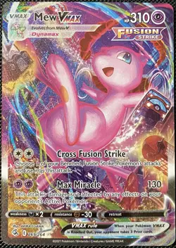 Mew VMAX (Alternate Art Secret) 269/264 Swsh08: Fusion Strike Holo Pokemon Card - Image 1