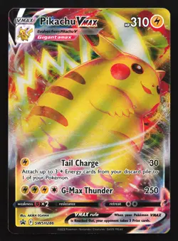 Pikachu VMAX SWSH286 Sword & Shield Black Star Promo Pokemon Card - Image 1