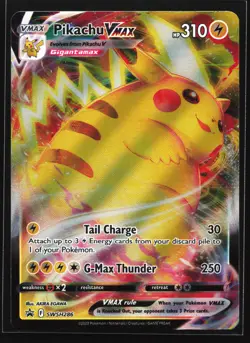 Pikachu VMAX SWSH286 Sword & Shield Black Star Promo Pokemon Card - Image 1
