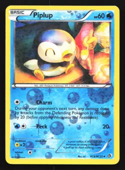 Piplup RC6 Legendary Treasures: Radiant Collection Uncommon Pokemon Card - Image 1