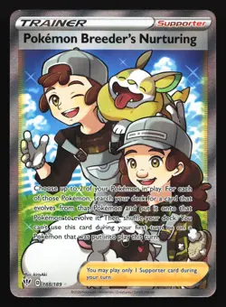 Pokemon Breeder's Nurturing 188/189 Darkness Ablaze Ultra Rare Pokemon Card - Image 1