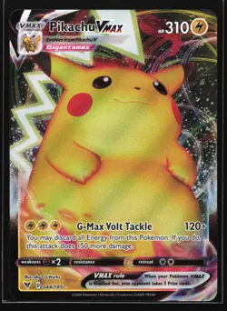 Pikachu VMAX 044/185 SWSH04: Vivid Voltage Ultra Rare Pokemon Card - Image 1