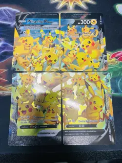 Pikachu V-Union SWSH139/140/141/142 Celebrations Black Star Promo Pokemon Card - Image 1