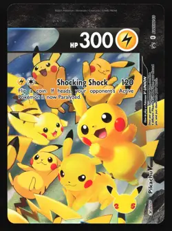 Pikachu V-Union SWSH139/140/141/142 Celebrations Black Star Promo Pokemon Card - Image 4