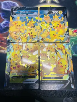 Pikachu V-Union SWSH139/140/141/142 Celebrations Black Star Promo Pokemon Card - Image 1