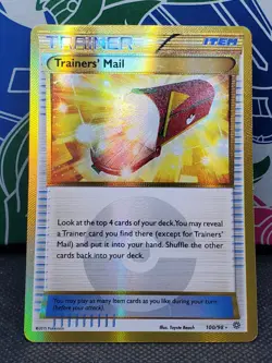 Trainers Mail 100/98 Full Art Gold Secret, Ancient Origins, Pokemon Card, NM/LP - Image 1