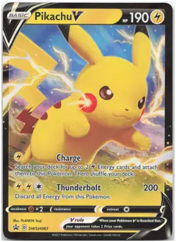 Pikachu V - - SWSH061 SWSD Promo SWSH: Sword & Shield Promo Cards NM - Image 1