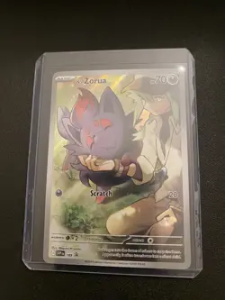 Pokemon N’s Zorua 189 Promo Card w/ Sleeve and Top Loader - Image 1
