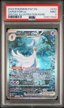 PSA 9 Gardevoir ex 233/091 Paldean Fates Special Illustration Rare Pokemon Card - Image 1