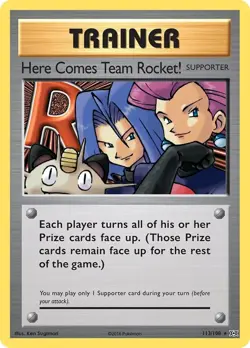 Here Comes Team Rocket! 113/108 Rare XY - Evolutions Pokemon TCG - Image 1