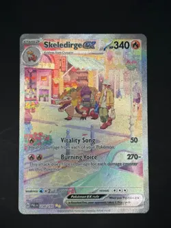 Skeledirge ex 258/193 Sv02: Paldea Evolved SIR Holo Pokemon TCG Near Mint - Image 1