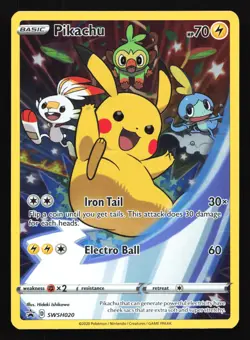 Pikachu SWSH020 SWSH: Sword & Shield Black Star Promo Pokemon Card - Image 1