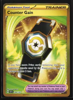 Pokemon Counter Gain 249/191 Surging Sparks Gold Hyper Rare Holo NM - Image 1