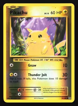 Pikachu 35/108 XY - Evolutions Reverse Holo Common Pokemon Card - Image 1