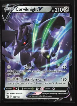 Pokemon Corviknight V 109/163 Battle Styles Ultra Rare Holo NM - Image 1