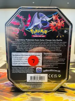 Pokemon Crown Zenith Tin (Galarian Articuno) International - NEW/Factory Sealed - Image 2