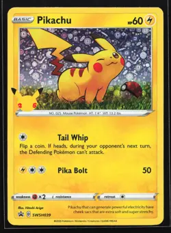 Pikachu SWSH039 General Mills Black Star Promo Pokemon Card - Image 1