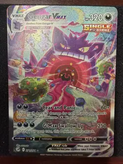 Pokemon Gengar VMAX 271/264 Alternate Art Secret Rare Holo 320 HP Fusion Strike - Image 1