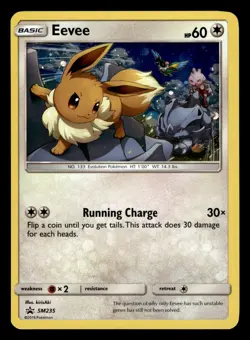 Eevee SM235 Holo Rare Black Star Promo Pokemon Card - Image 1