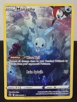 Crown Zenith: Galarian Gallery #GG06/GG70 Manaphy tcg Pokemon Ultra Rare,Holo - Image 1