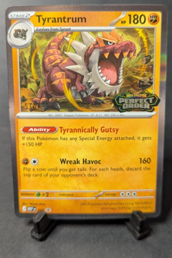 Pokemon Tyrantrum 066 Holo – Perfect Order Staff Promo – NM - Image 1
