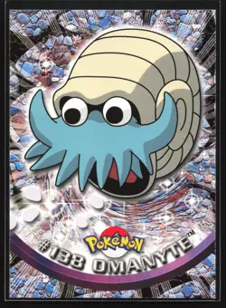 Omanyte 138 Topps TV Animation Series 3 Blue Logo Pokemon Card - Image 1
