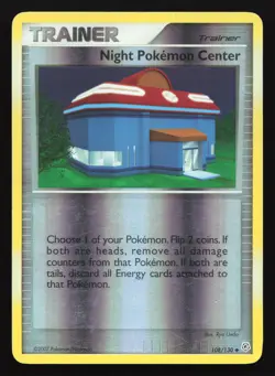 Night Pokemon Center 108/130 Diamond & Pearl Reverse Holo Pokemon Card - Image 1