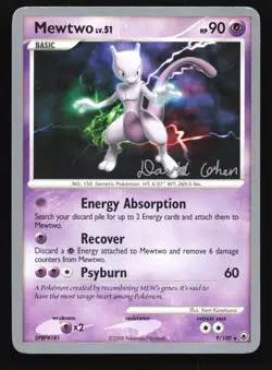 Mewtwo 9/100 Majestic Dawn World Championships 2009 Rare Pokemon Card - Image 1
