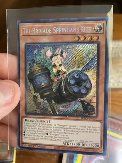 YuGiOh Tri-Brigade Springans Kitt Burst Protocol 1st Edition - Image 2