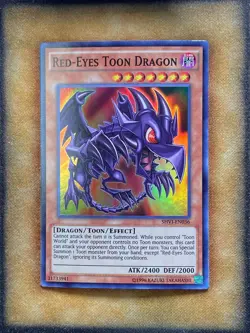 Yugioh Red-Eyes Toon Dragon SHVI-EN036 Super Rare NM - Image 1