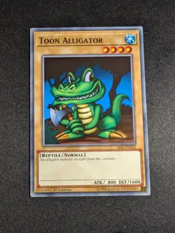 Yugioh - Toon Alligator SS01-ENC02 1st Edition Common NM - Image 1