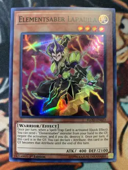 Elementsaber Lapauila Unlimited Edition Super Rare FLOD-EN023 Yu-Gi-Oh! - Image 1