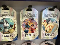 Disney Lorcana - Fabled Booster Pack Art Set Of 3 - Cruella - Willie - Goofy - Image 1