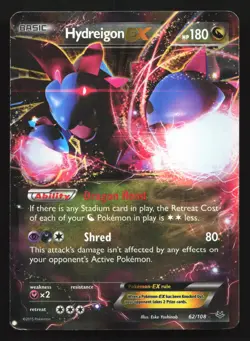 Hydreigon EX 62/108 XY - Roaring Skies Ultra Rare Pokemon Card - Image 1