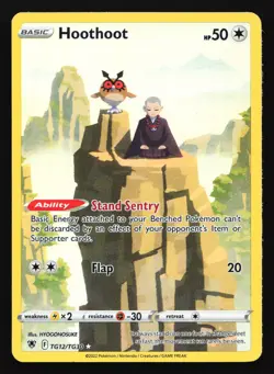 Hoothoot TG12 SWSH10: Astral Radiance Trainer Gallery Ultra Rare Pokemon Card - Image 1