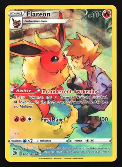 Flareon TG01 SWSH09: Brilliant Stars Trainer Gallery Ultra Rare Pokemon Card - Image 1