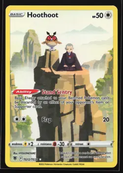 Hoothoot TG12 SWSH10: Astral Radiance Trainer Gallery Ultra Rare Pokemon Card - Image 1