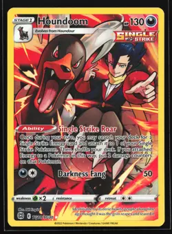 Houndoom TG10 SWSH09: Brilliant Stars Trainer Gallery Ultra Rare Pokemon Card - Image 1